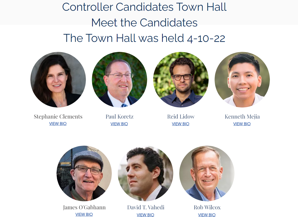 City Controller Town Hall