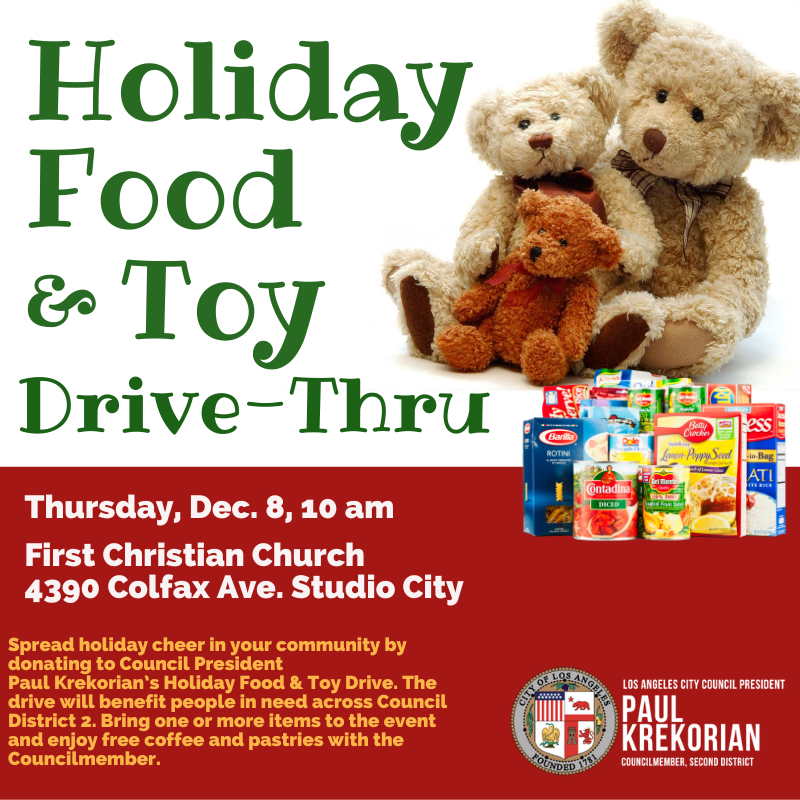 holiday food and toy drive 