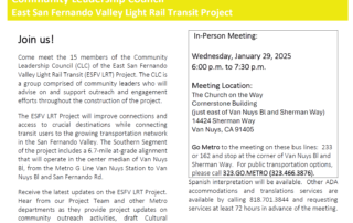 Metro community leadership council meeting notice