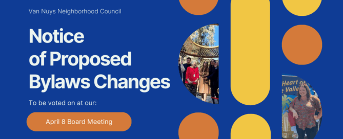 Notice of Proposed Bylaws Changes