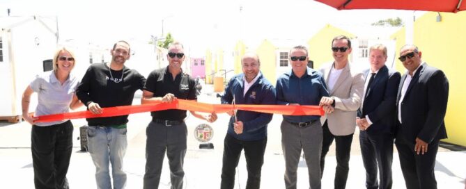 Van Nuys Shelter ribbon cuttimg