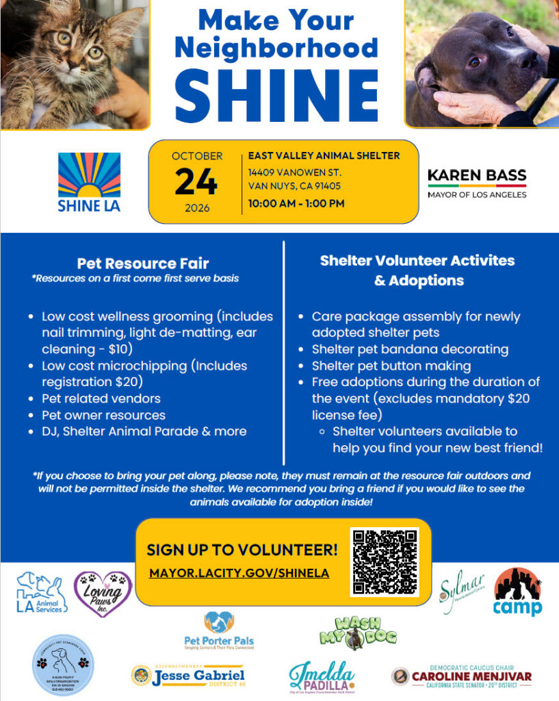Make your neighborhood shine pet resource fair and shelter volunteer